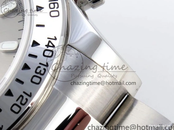 0213 DAYTONA 116509 SS OMF BEST EDITION GRAY BLACK DIAL ON SS BRACELET A7750 (SLIM MOVEMENT) Trendy 1805